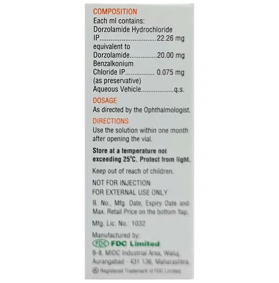ocudor eye drops 5 ml